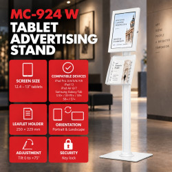 Uchwyt reklamowy do tabletu MC-924 W 