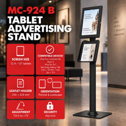 Uchwyt reklamowy do tabletu MC-924 B 