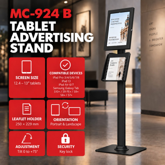 Uchwyt reklamowy do tabletu MC-924 B 