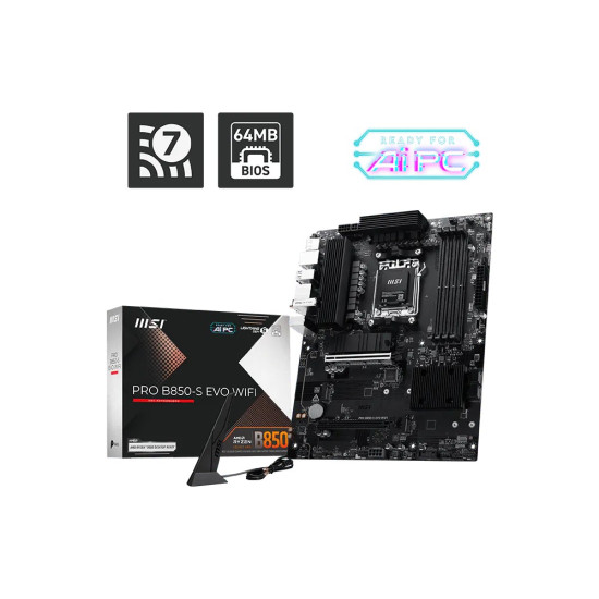 Płyta główna PRO B850-S EVO WIFI AM5 4DDR5 ATX 