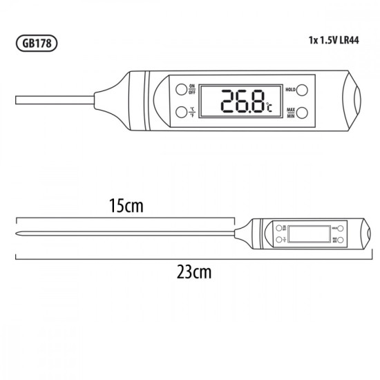 Termometr / sonda do żywności GB178 