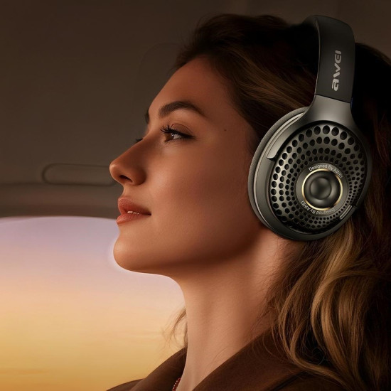 Słuchawki nauszne AT30 Bluetooth 6.0 czarne