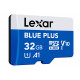 Karta pamięci microSDHC 32GB C10 A1 U3 V10 100MB/s Blue Plus