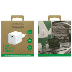 Ładowarka sieciowa 65W PD SiC biała 