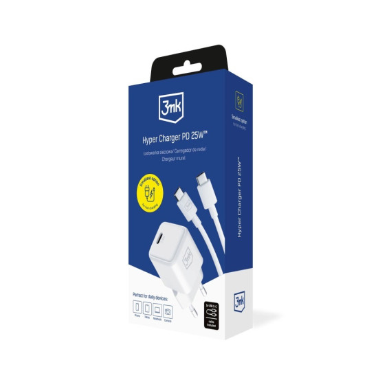 Ładowarka 25W PD Hyper Charger kabel USB-C w komplecie 