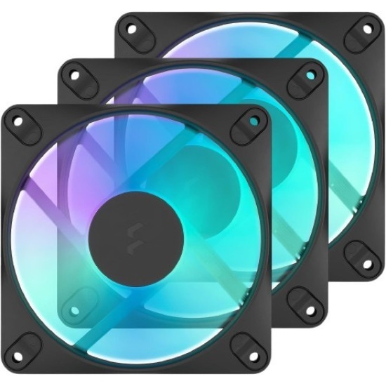 Wentylator Dynamic 3 12 RGB 3 120mm 3-pak czarny