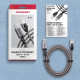 ADE-AM20 USB-A Gigabit Ethernet adapter z zintegrowanym kablem sieciowym CAT6 RJ-45 2 m