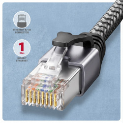 ADE-CM15 USB-C Gigabit Ethernet adapter z zintegrowanym kablem sieciowym CAT6 RJ-45 1.5 m