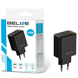 Ładowarka sieciowa 45W USB-A/USB-C GaN PD 