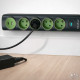 Listwa zasilająca z podświetlanym włącznikiem | 4gniazda z uziemieniem | 1xUSB-C 15W | 1xUSB 12W | 1.8m 