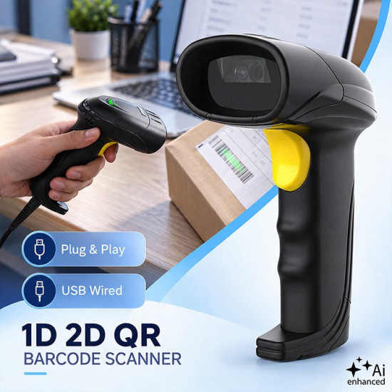 Czytnik kodów kreskowych 1D 2D | QR | EAN | USB 