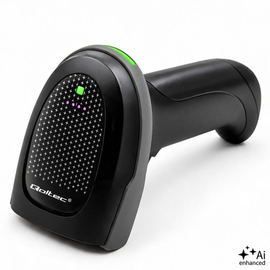 Bezprzewodowy czytnik kodów kreskowych 1D 2D + stacja ładowania |QR | EAN | USB 