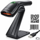 Czytnik kodów kreskowych 1D 2D + stojak na skaner | QR | EAN | USB 