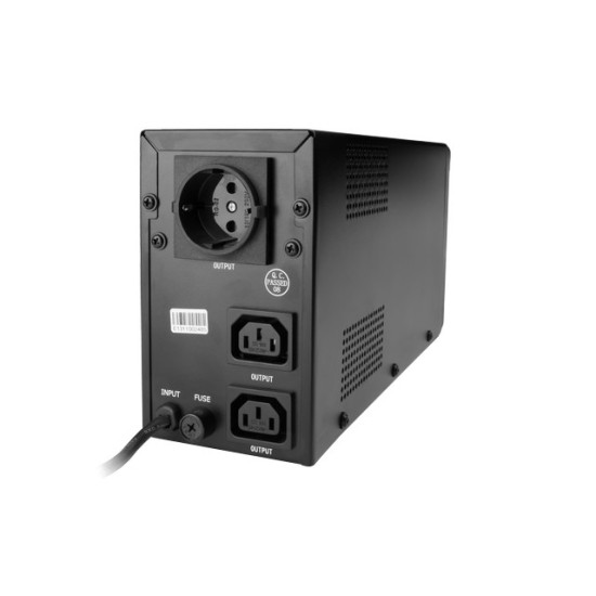 UPS LINE-INTERACTIVE 650VA 2X IEC, 1X SCHUKO 230V, LCD 