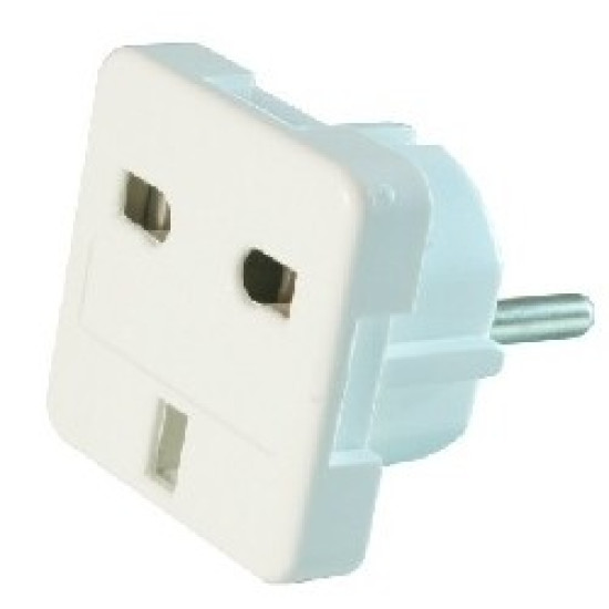 Adapter zasilania ANG/PL (Wtyk PL/Gniazdo ANG) 