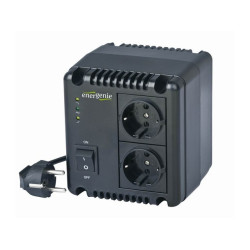 Stabilizator napięcia AVR, LED 230V, 1000VA, 2 x Schuko OUT 