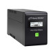 UPS LINE-INTERACTIVE 800VA 2X PL 230V, PURE SINE    WAVE, RJ11/45 IN/OUT, USB, LCD
