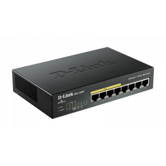 Switch 8-port 10/100/1000Gigabit Metal Housing Desktop