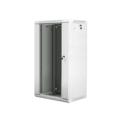 Szafa instalacyjna wisząca 19' 22U 600X450mm szara (drzwi       szklane)