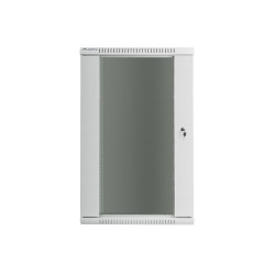 Szafa instalacyjna wisząca 19' 22U 600X450mm szara (drzwi       szklane)