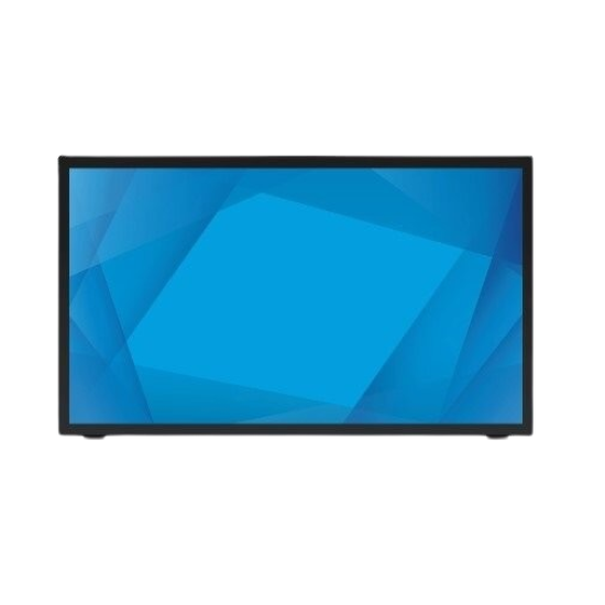 Elo 2270L 22-inch wide LCD Monitor, Full HD, Projected Capacitive 10-touch, USB Controller, Anti-glare, Zero-bezel, Collapsible Stand, VGA, DP and HDMI video interface, Black, Worldwide