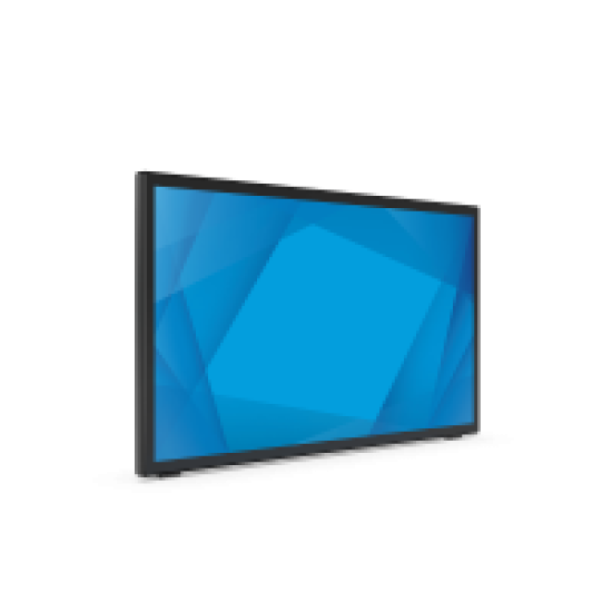 Elo 2470L 24-inch wide LCD Monitor, Full HD, Projected Capacitive 10-touch, USB Controller, Anti-glare, Zero-bezel, Collapsible Stand, VGA, DP and HDMI video interface, Black, Worldwide