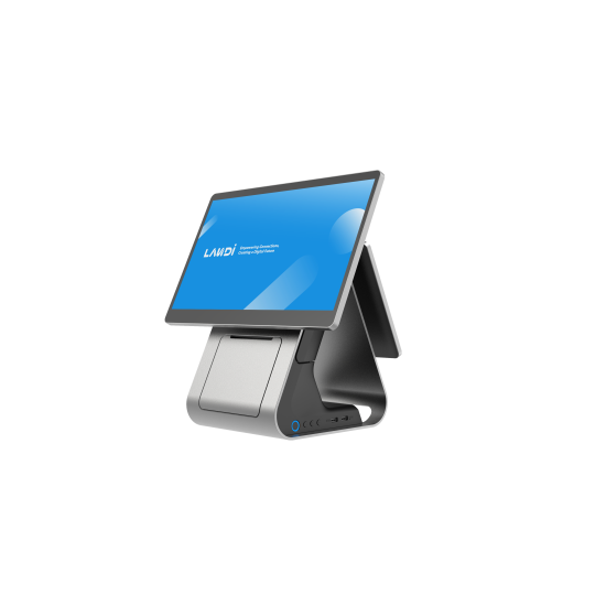 C20Pro 4G -GMS, ECR - 8GB+128GB,  80mm Printer, 4G-EAU - Dual Display 15_ + 10,1_ PREMIUM CFD  Touch + QR + NFC +Attached, EU AC Cable, GMS