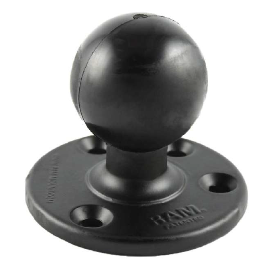 RAM Large Round Plate with Ball - D Size