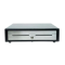 CD4-1616BKSSC48-S2 16in Black CASH DRAWER with SS front 4 Bill 8 Coin with 2 media slots