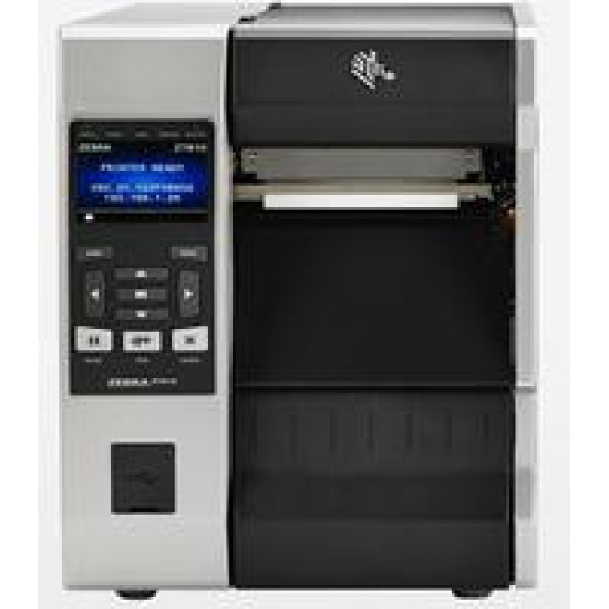 TT Printer ZT610, 4in, 300 dpi, Euro and UK cord, Serial, USB, Gigabit Ethernet, Bluetooth 4.1, USB Host, Rewind   Peel , Color Touch, ZPL