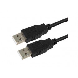 Kabel USB AM-AM 1.8m black  Kabel USB AM-AM 1.8m black