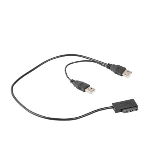 Adapter USB(M)+Power -> SATA Slim SSD (na kablu) 