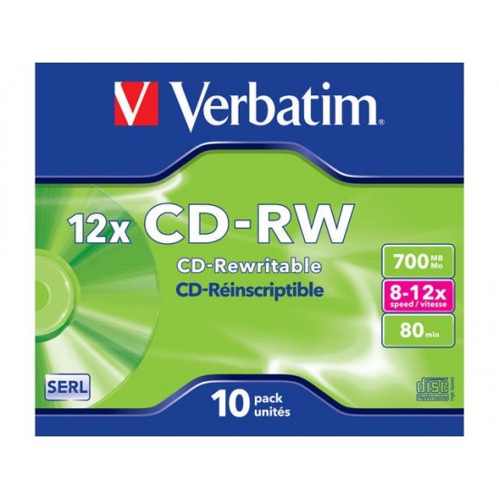 Płyty CD-RW 12x 700MB 10P JC 43148