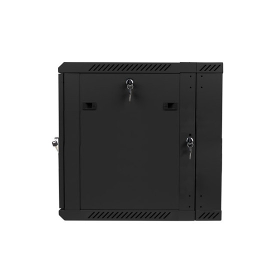 Szafa instalacyjna wisząca dwusekcyjna 19' 12U 600X600mm czarna 