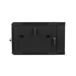 Szafa instalacyjna wisząca dwusekcyjna 19' 6U 600X600mm czarna 