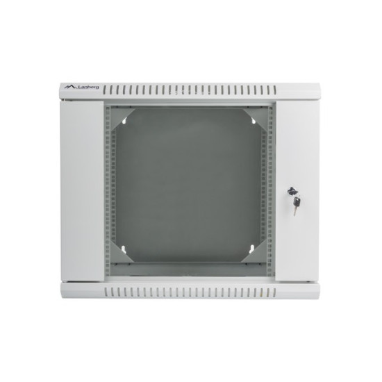 Szafa instalacyjna wisząca dwusekcyjna 19 9U 600X600mm szara 