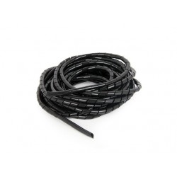 Organizer kabli - spirala 12mm 10m czarna 