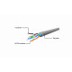 Patch cord UTP kat.6 0.5m szary 