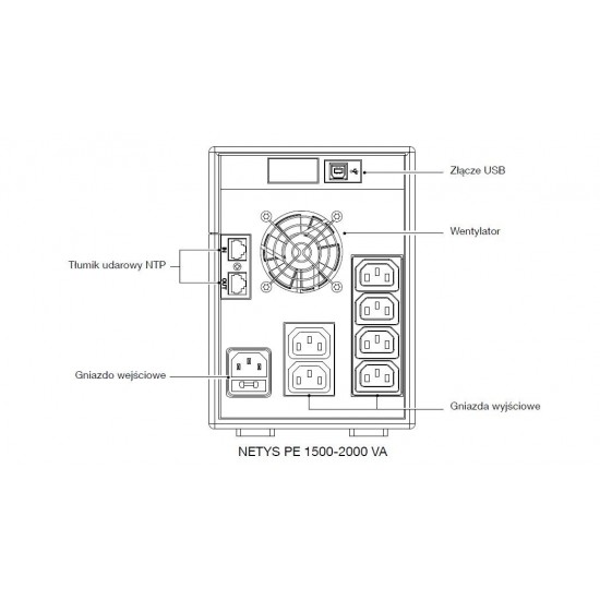 UPS NETYS PE 1500VA/900W 230V/AVR/6XIEC 320,LED,USB