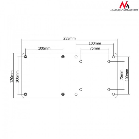 Adapter VESA MC-721 do mini komputerów NUC MAC