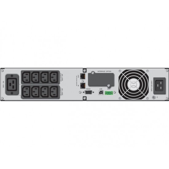 UPS LINE-INTERACTIVE 3000VA 8X IEC, 1X IEC/C19 OUT, RJ45, USB/RS232, LCD, RACK 19'/TOWER