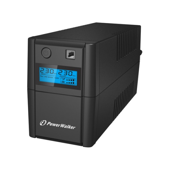UPS LINE-INTERACTIVE 850VA, 4x IEC, RJ11 IN/OUT,    USB, LCD