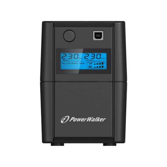 UPS LINE-INTERACTIVE 850VA, 4x IEC, RJ11 IN/OUT,    USB, LCD