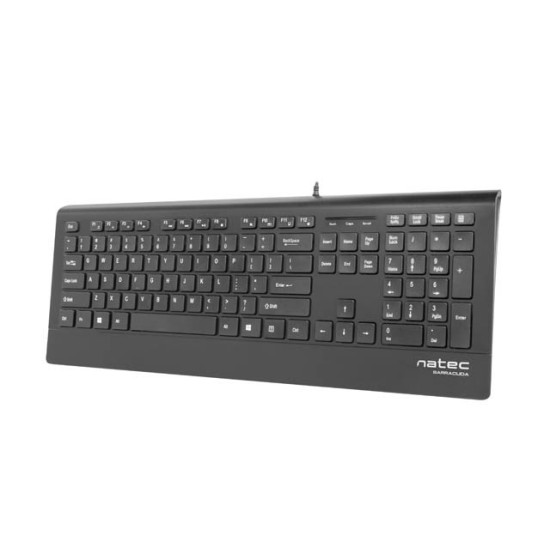 Klawiatura BARRACUDA Slim Czarna USB 