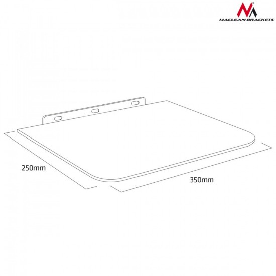 Półka pod DVD pojedyńcza MC-738 do 10kg