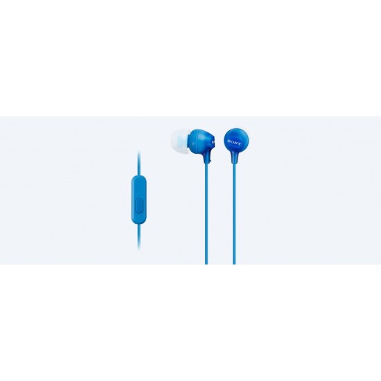 Słuchawki handsfree mikrofon MDR-EX15AP Blue