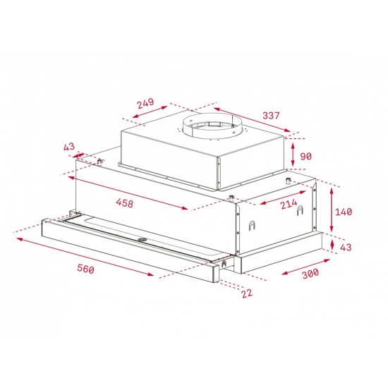 CNL 6815 Plus Okap teleskopowy