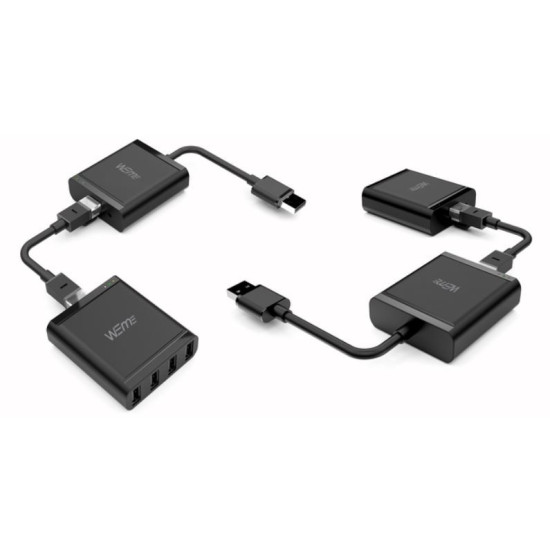 Przedłużacz USB2.0 over IP 4xUSB; 60m; Y-2516 