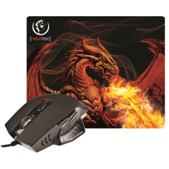 RED DRAGON zestaw gamingowy mysz + podkładka