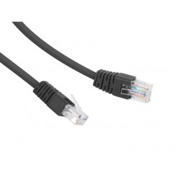 Patch cord Kat.6 UTP 5m czarny 